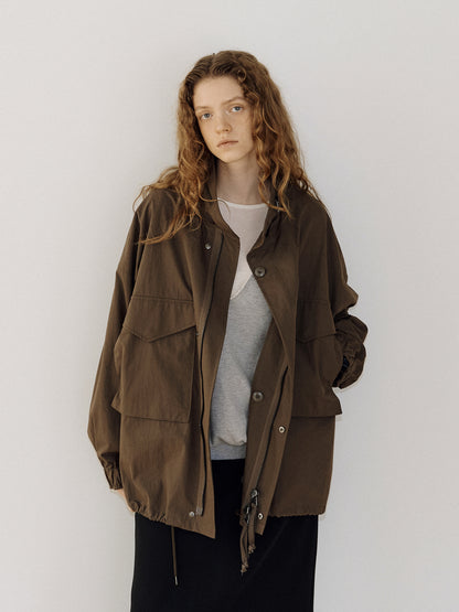 Pocket Detail Jacket - Brown 3