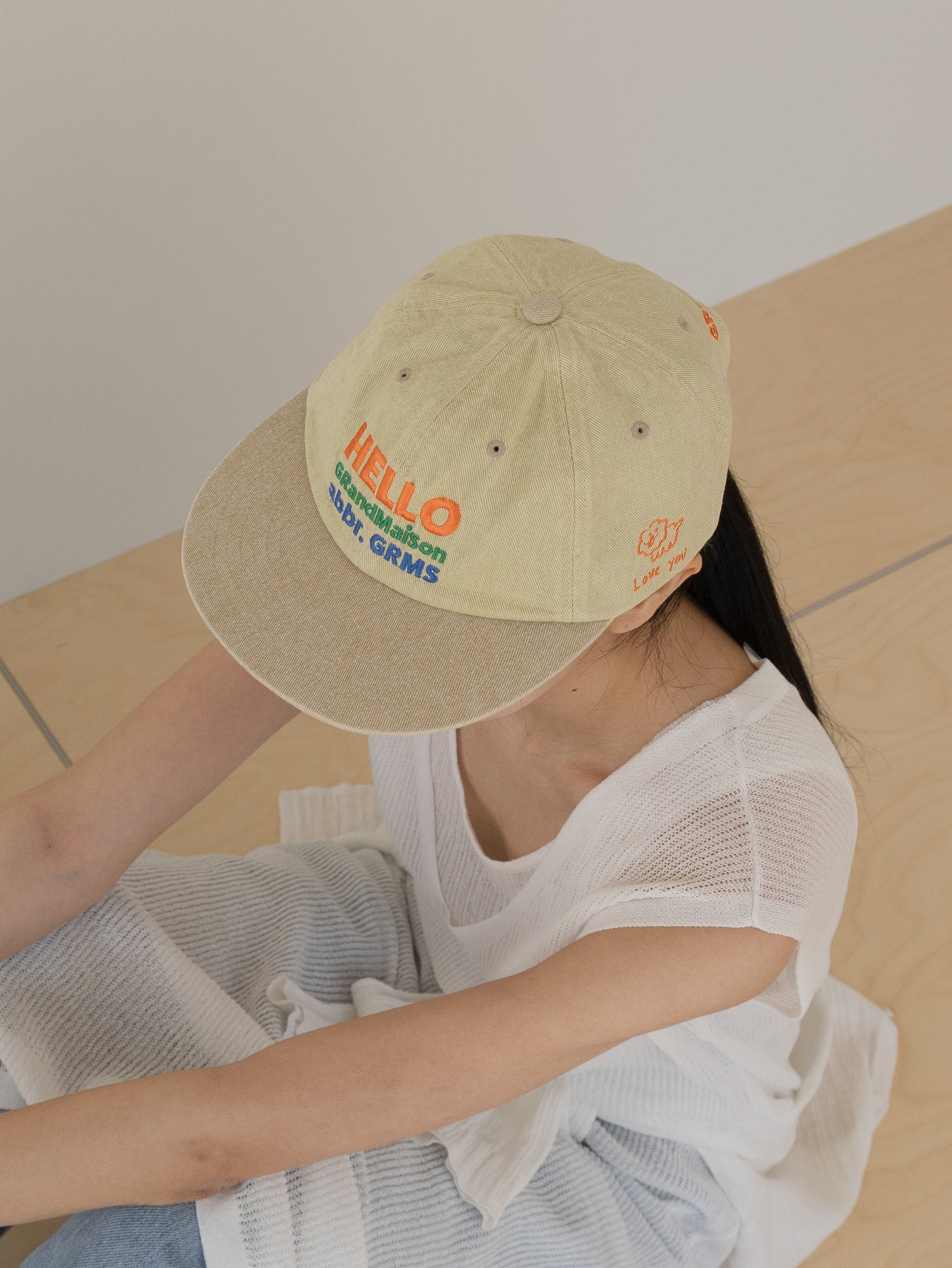 Grand Maison Washed Ball Cap - Yellow