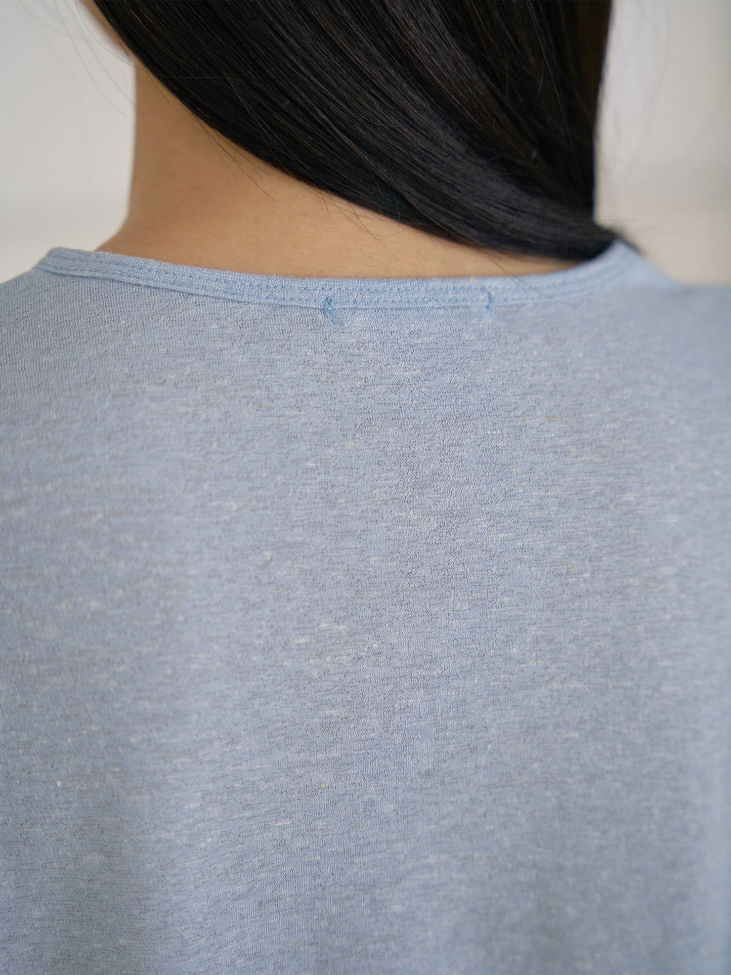 Linen Basic Short Sleeve - Blue