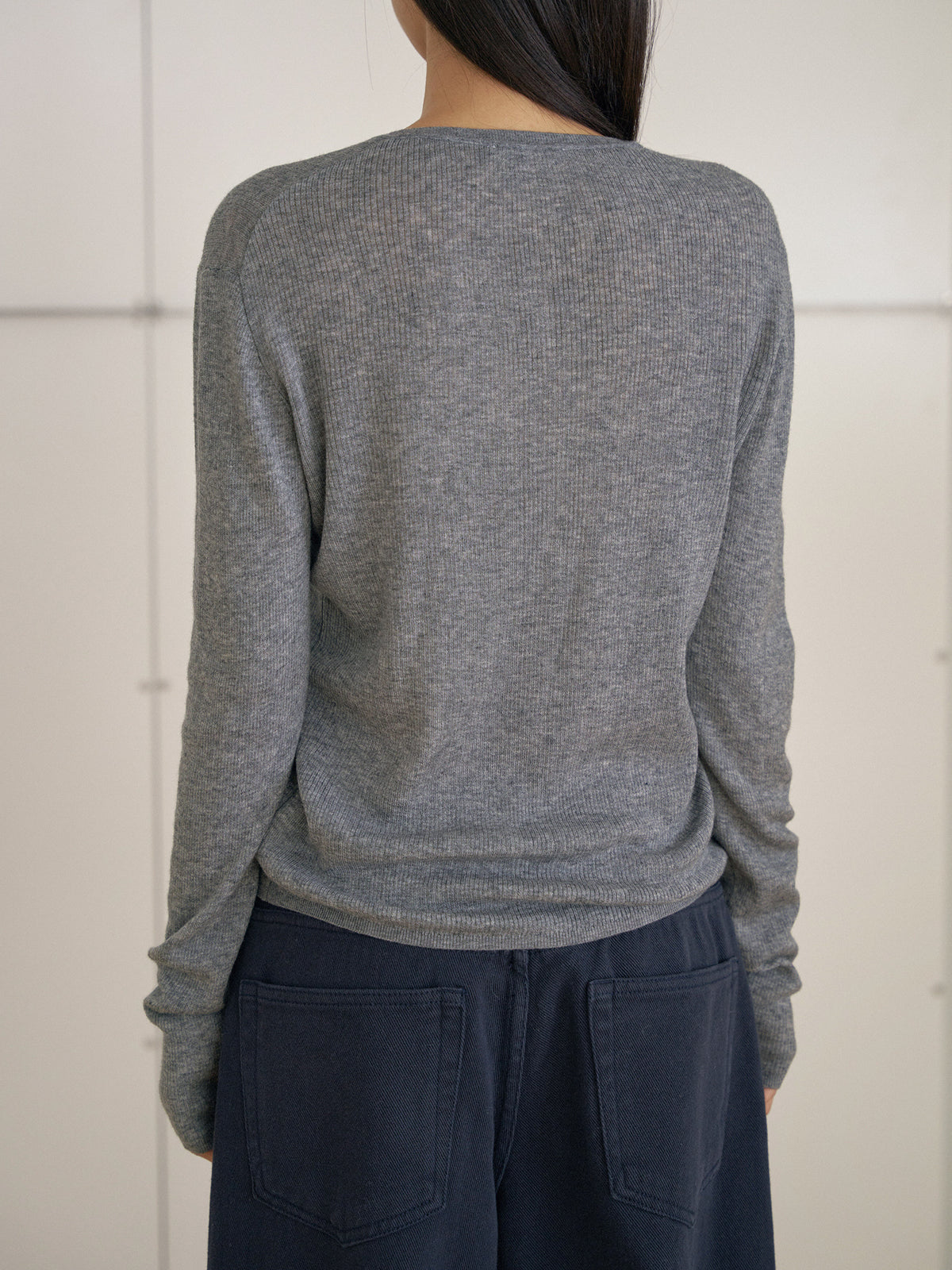 MARAN Henley Neck Pullover - Gray 商品画像13/21