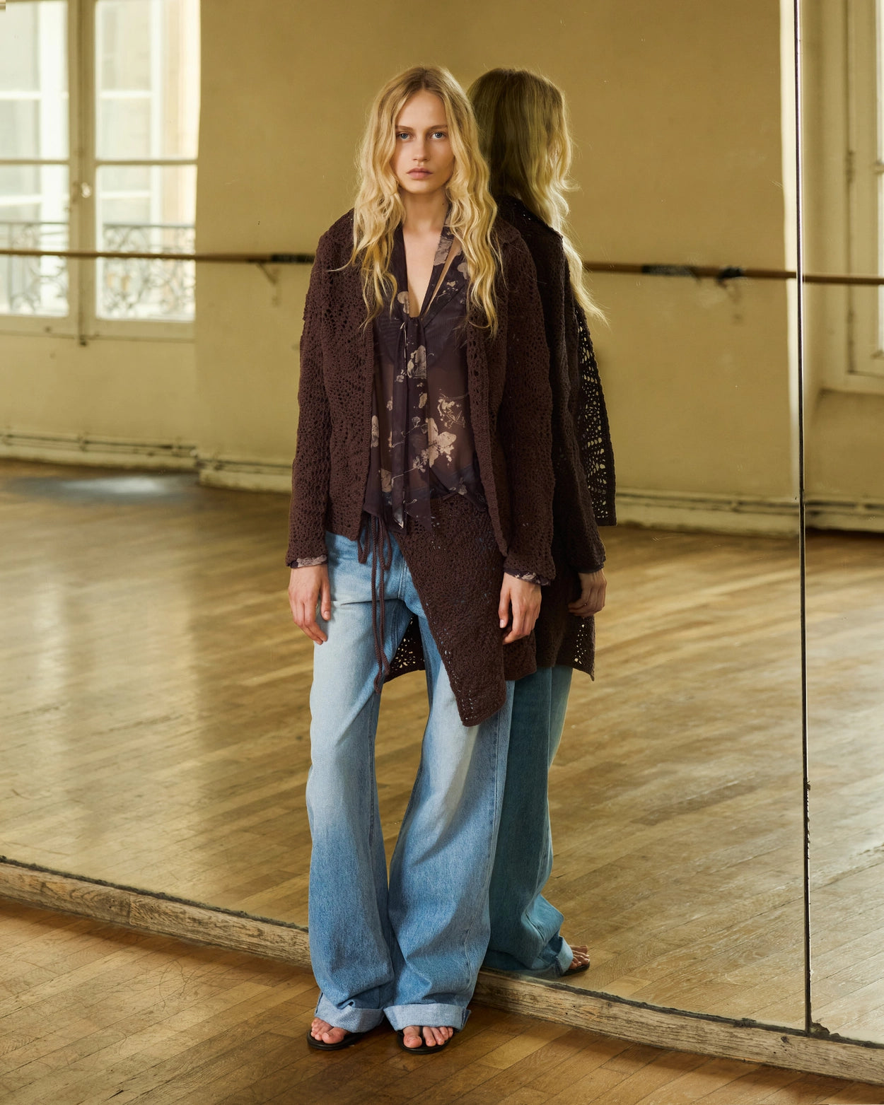 Openwork Cardigan