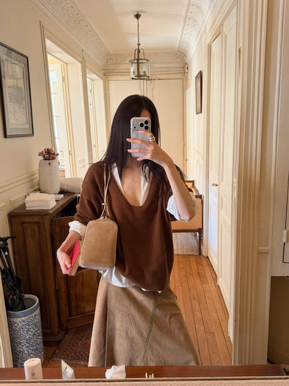Deep V-neck Shirt