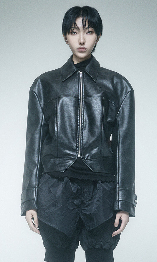 Reculer Signature stitch leather jacket(ブラック) 商品画像5/5