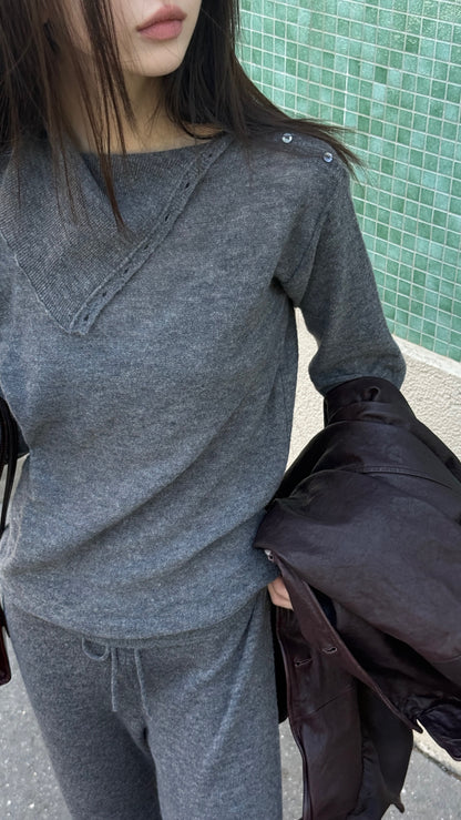 Open-neck Knit