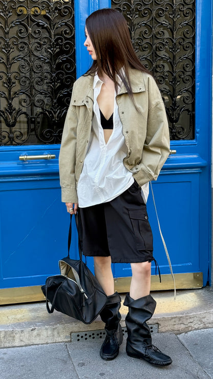 Deep V-neck Shirt