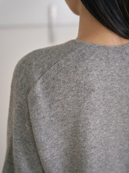 MARAN Cashmere Blend V-neck Pullover - Gray 商品画像16/21