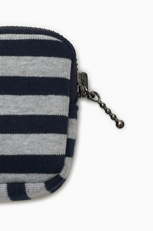 BUTTON POINT COIN WALLET, NAVY STRIPE