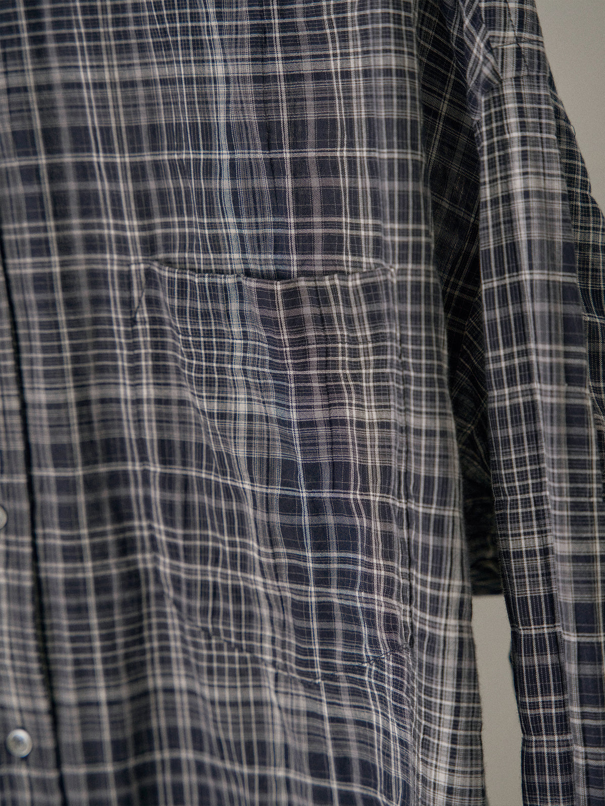 MARAN Check Wire Shirt - Navy 商品画像18/21