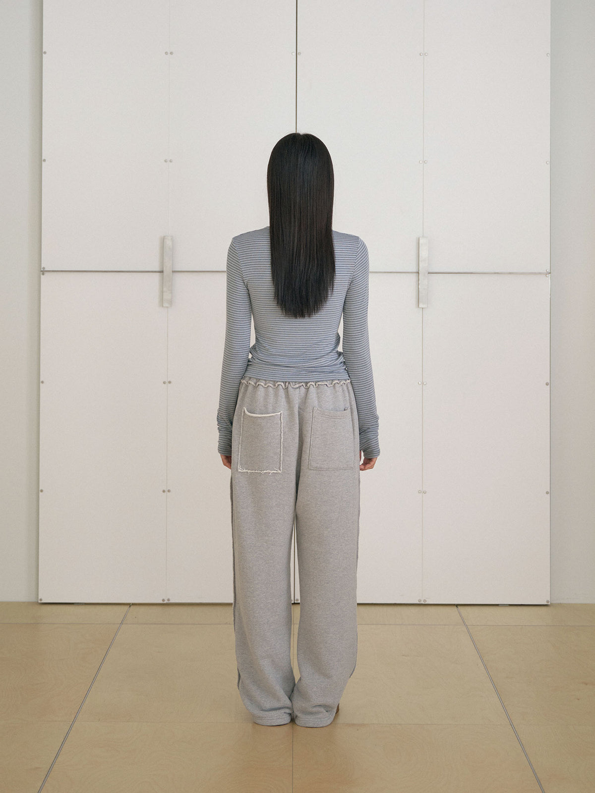 Rib Stripe Long Sleeve - Blue 12