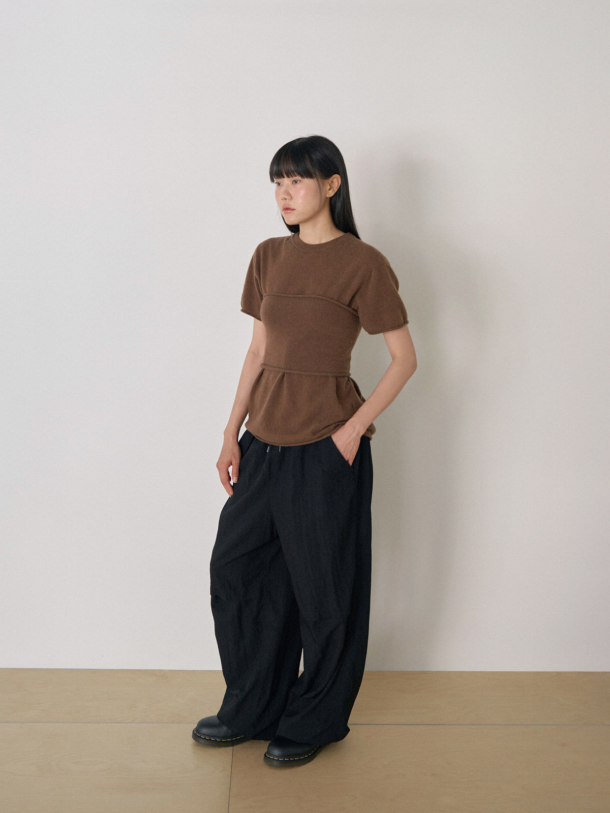 Cashmere Bustier - Brown 3
