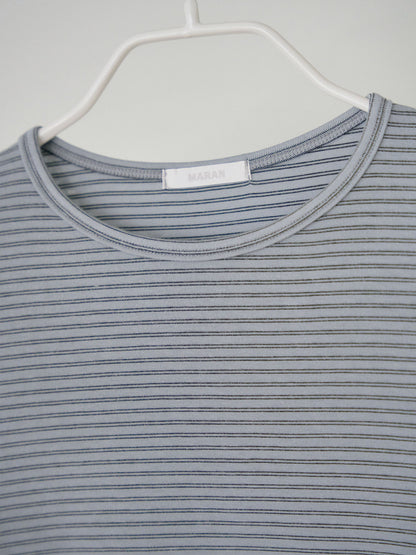 MARAN Rib Stripe Long Sleeve - Blue 商品画像15/17