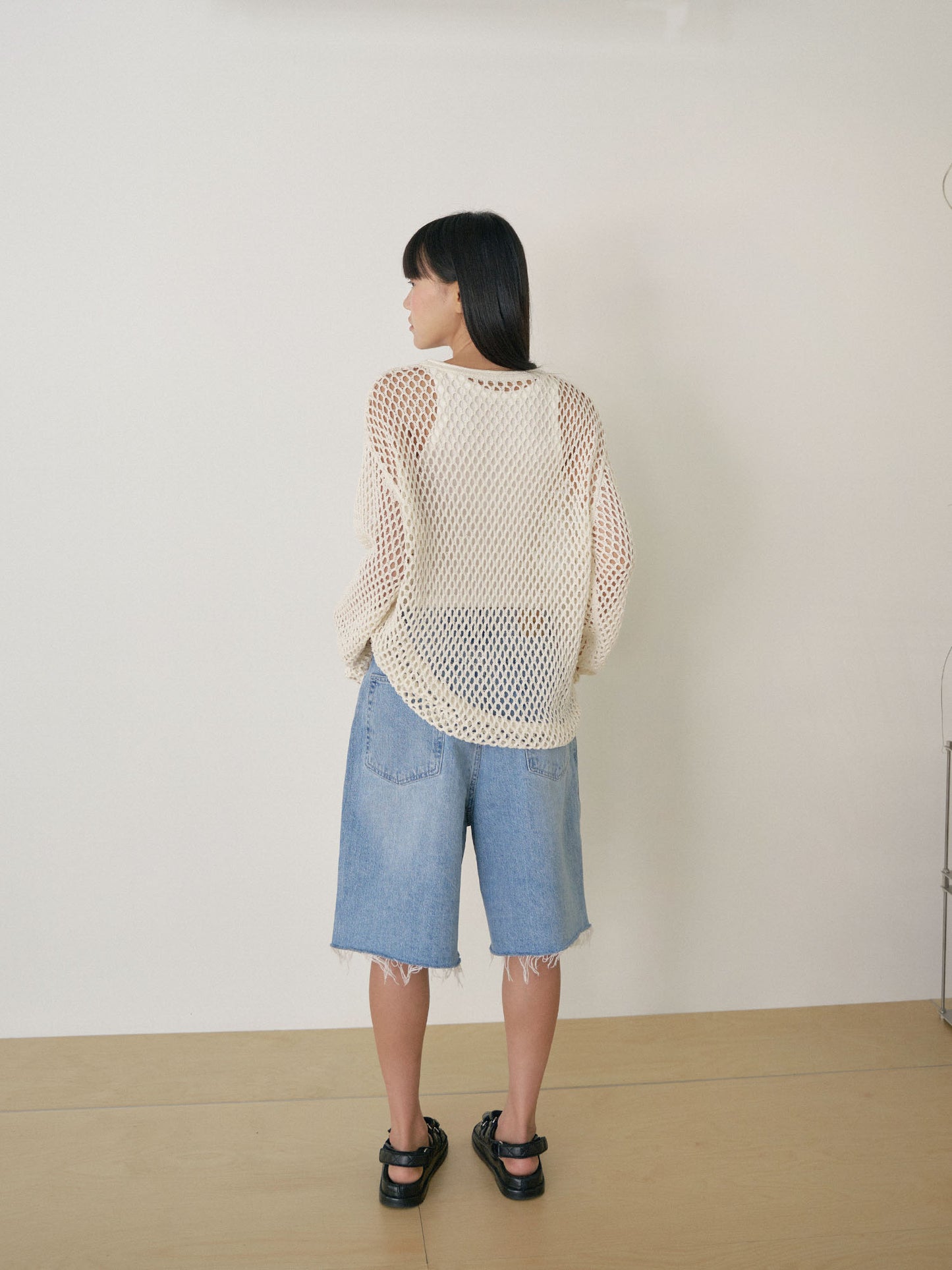 Cone Mills Cutoff Denim Shorts - Indigo