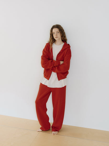 Current Waffle Sweatpants - Red 5
