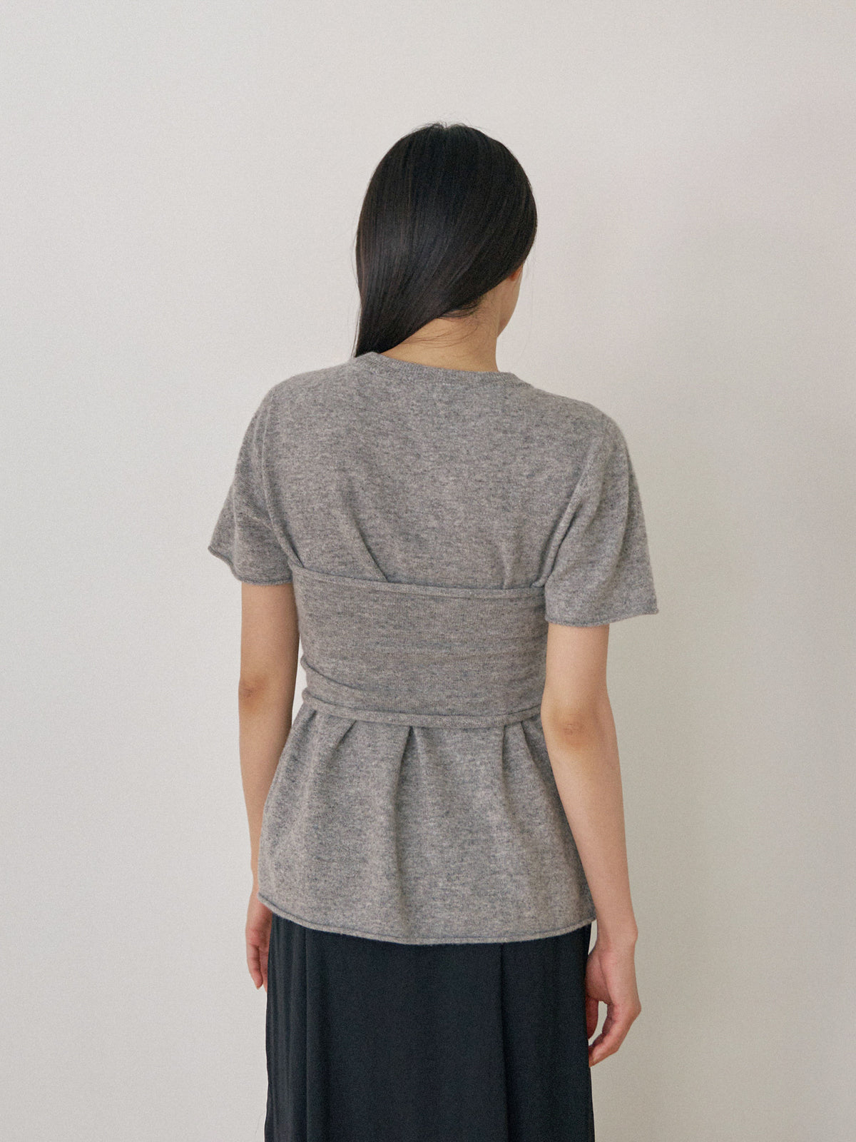 Cashmere Bustier - Gray 5