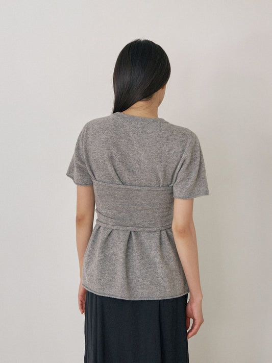 Cashmere Bustier - Gray 5
