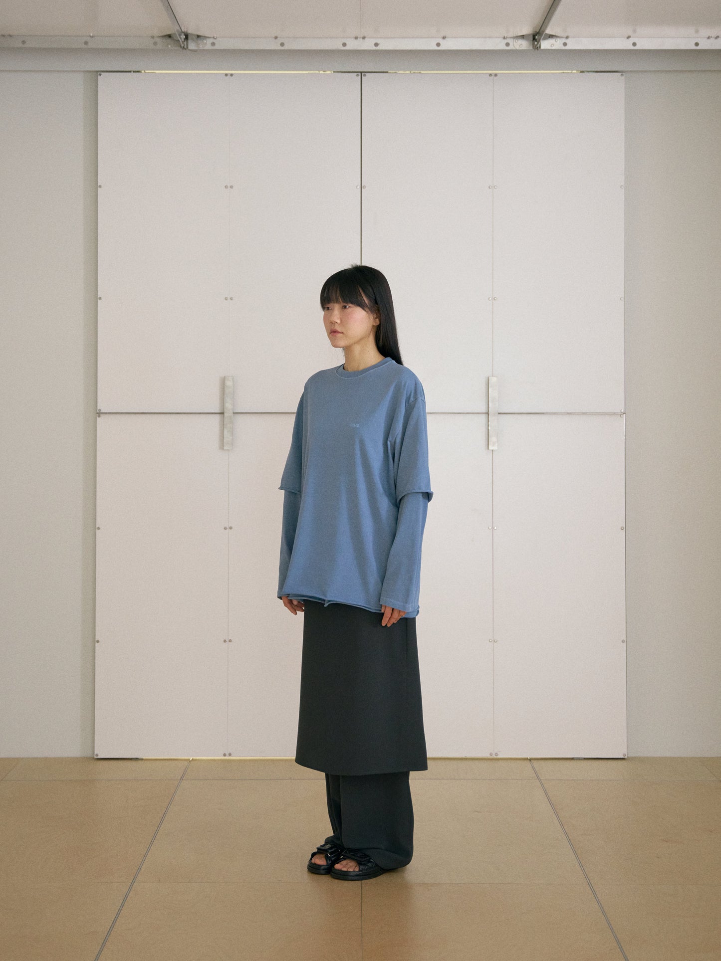 Pigment Layered Long Sleeve - Blue