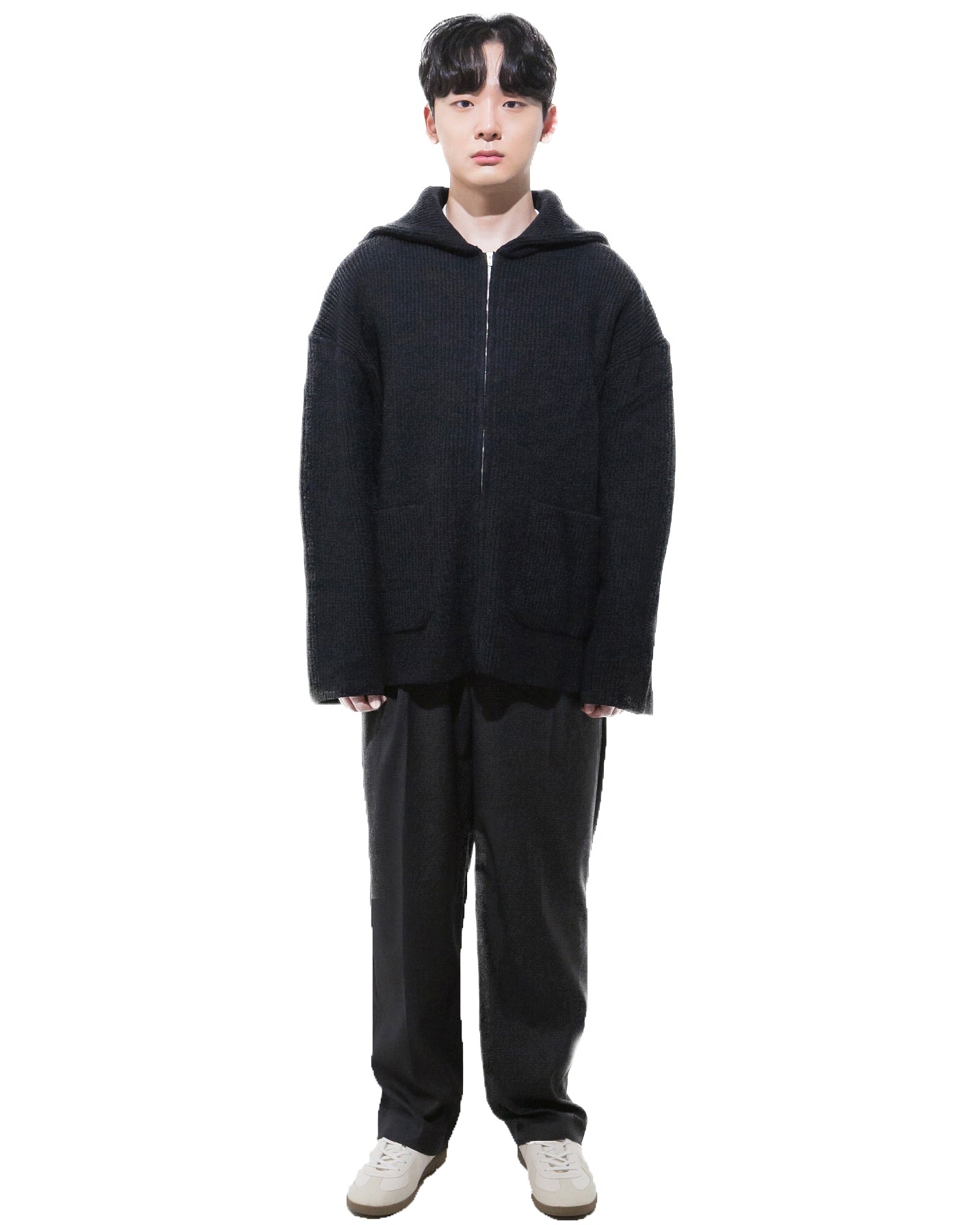 【즉납】Longneck Drivers Knit-BLACK 