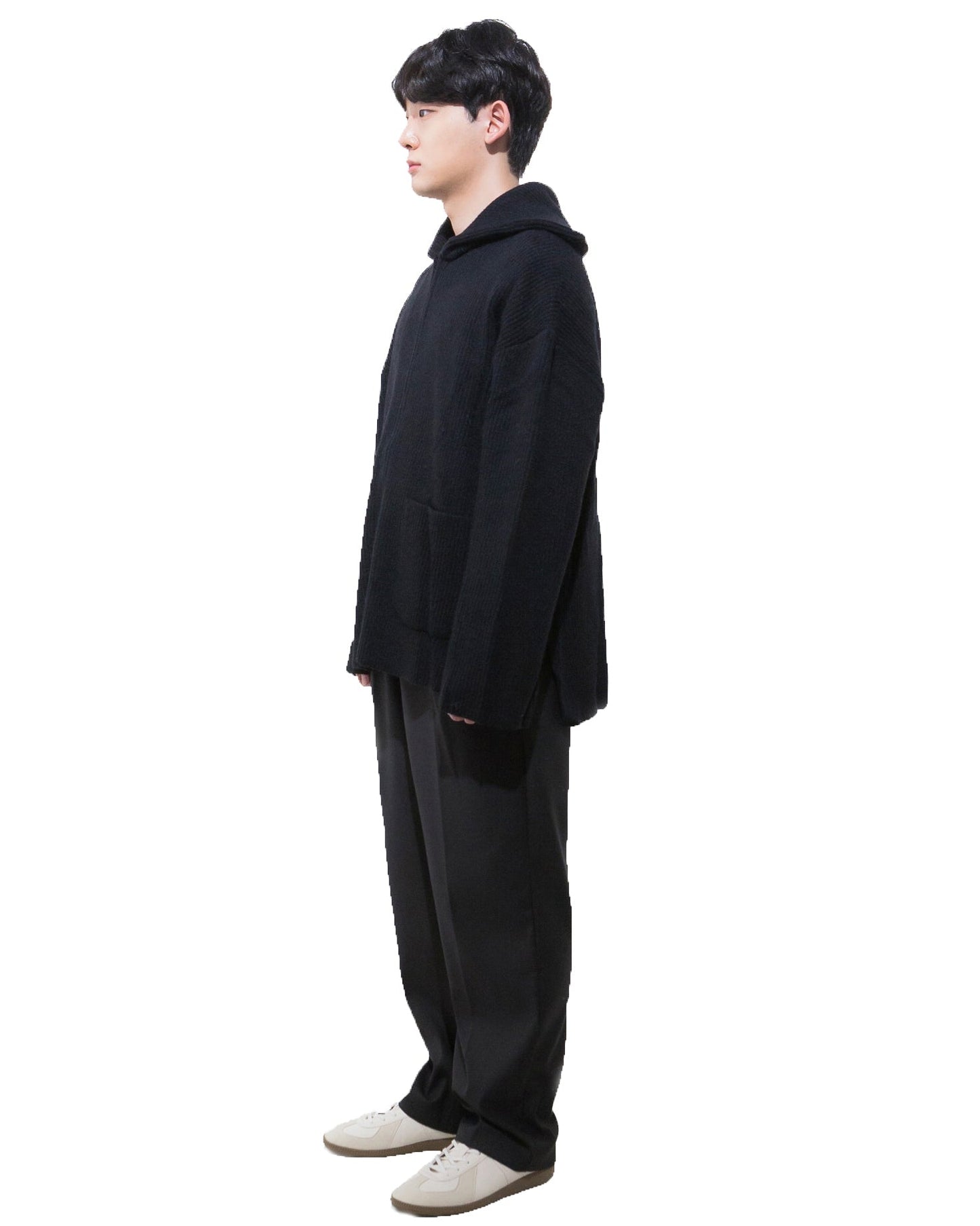 【즉납】Longneck Drivers Knit-BLACK 