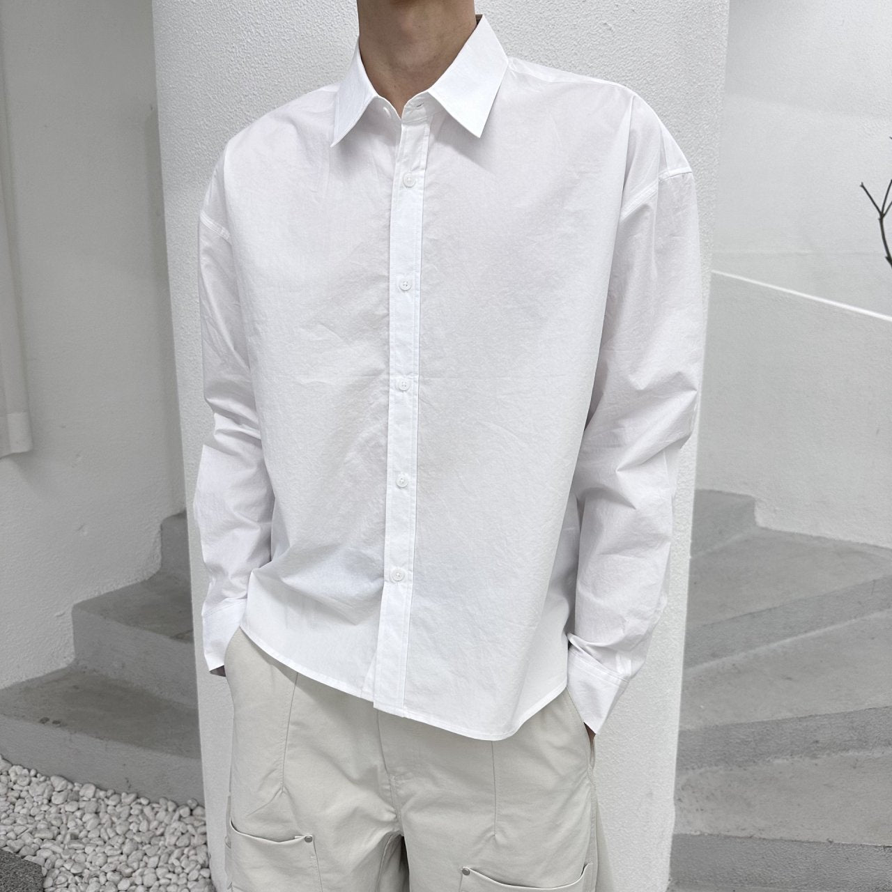 Aren Crop Shirt WHITE 2