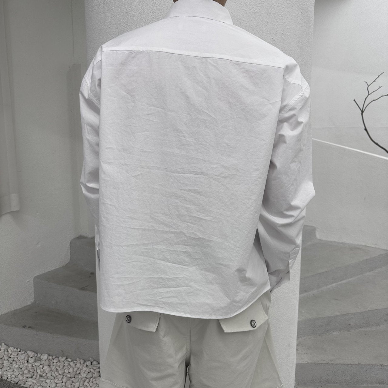 Aren Crop Shirt WHITE 4