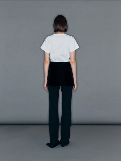 [ARIK.] ASCELLA Logo half sleeve t-shirt White Material notation is different ***