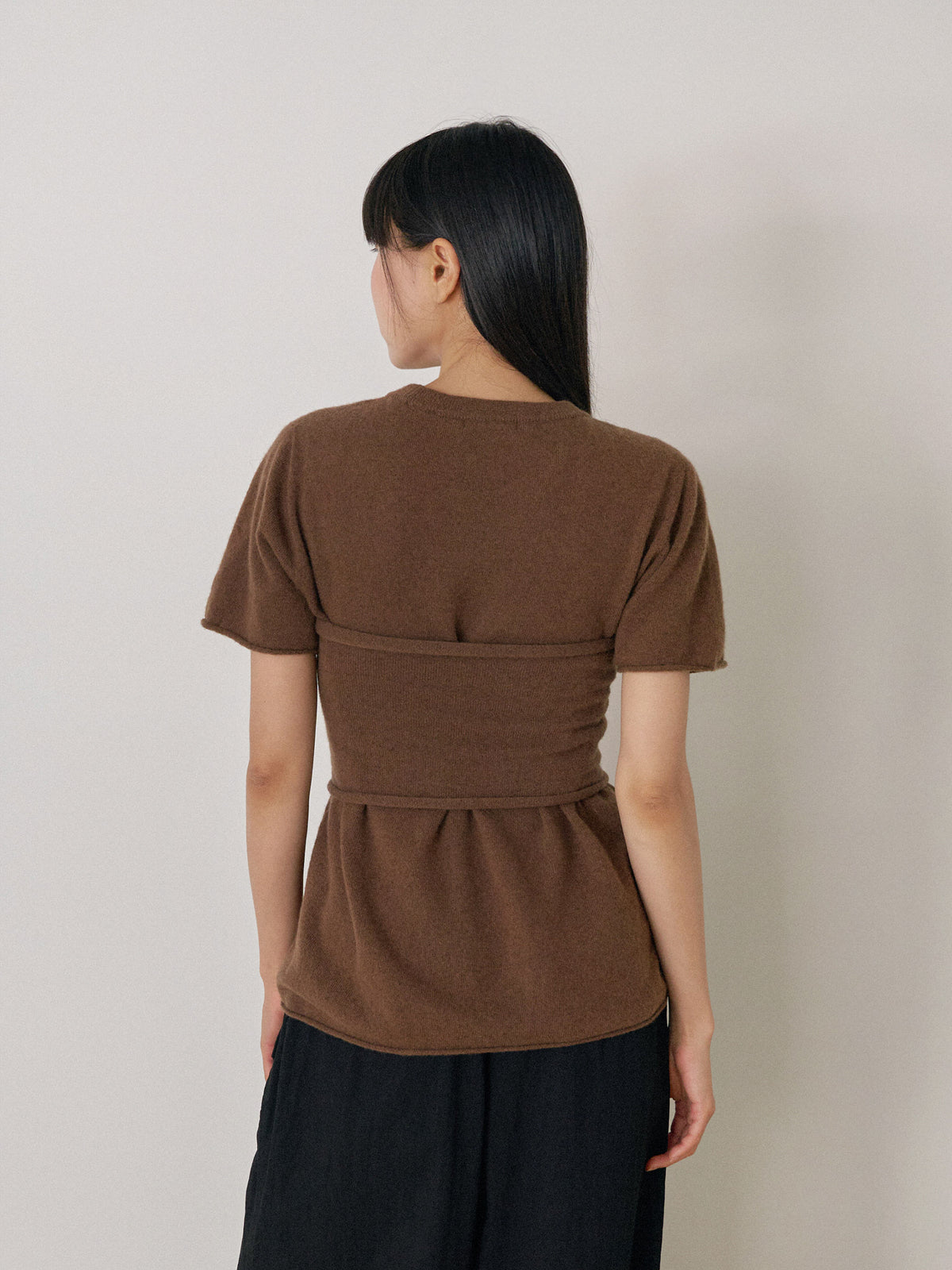 Cashmere Bustier - Brown 5