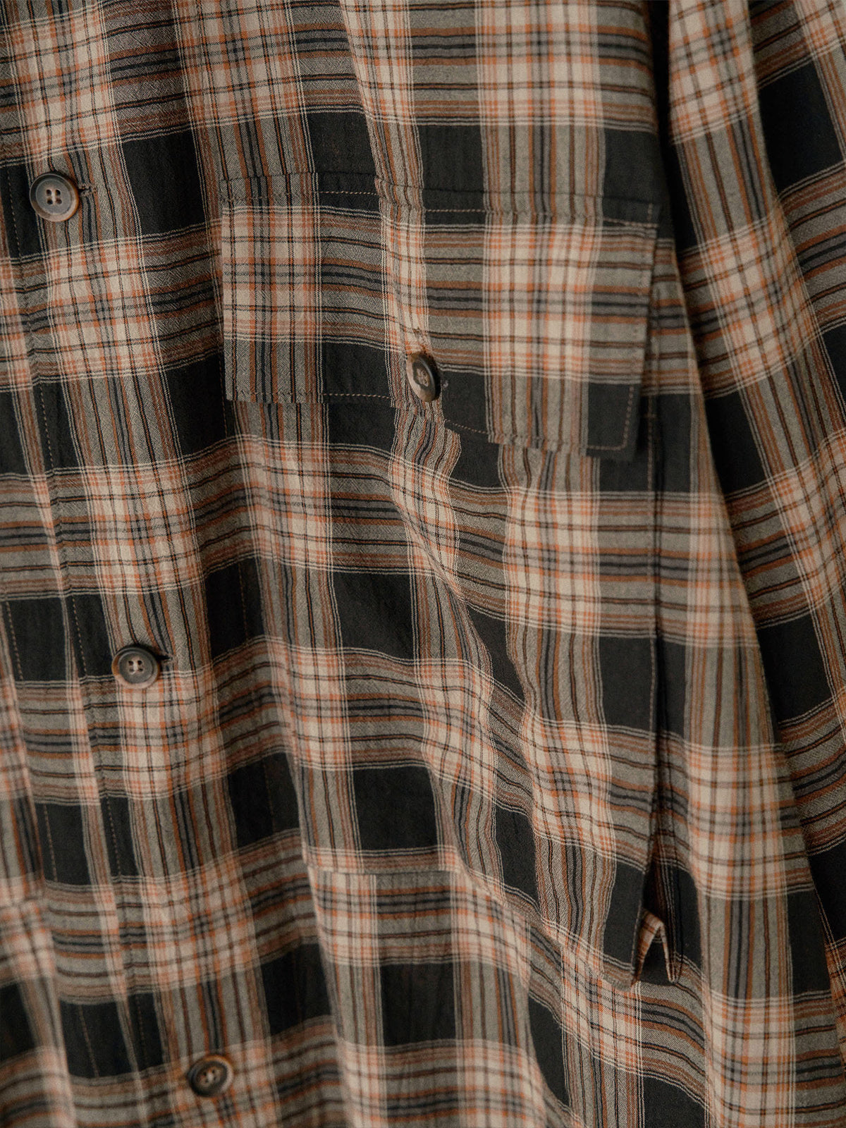 Check Flap Jacket - Black 12