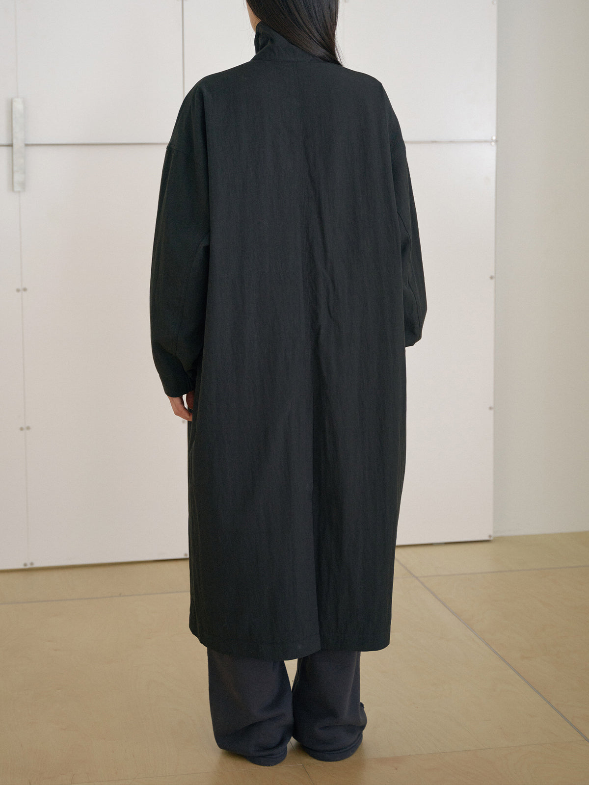 MARAN High Neck Trench Coat - Black 商品画像21/21