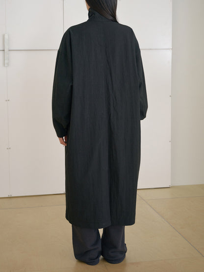 MARAN High Neck Trench Coat - Black 商品画像21/21