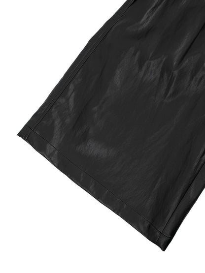 Leather Bermuda Pants