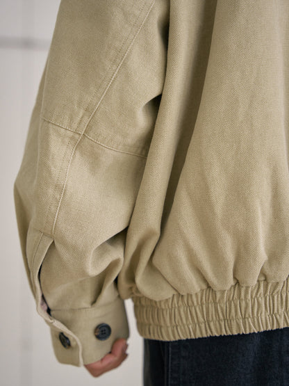MARAN Washed Oxford Blouson - Beige 商品画像21/21