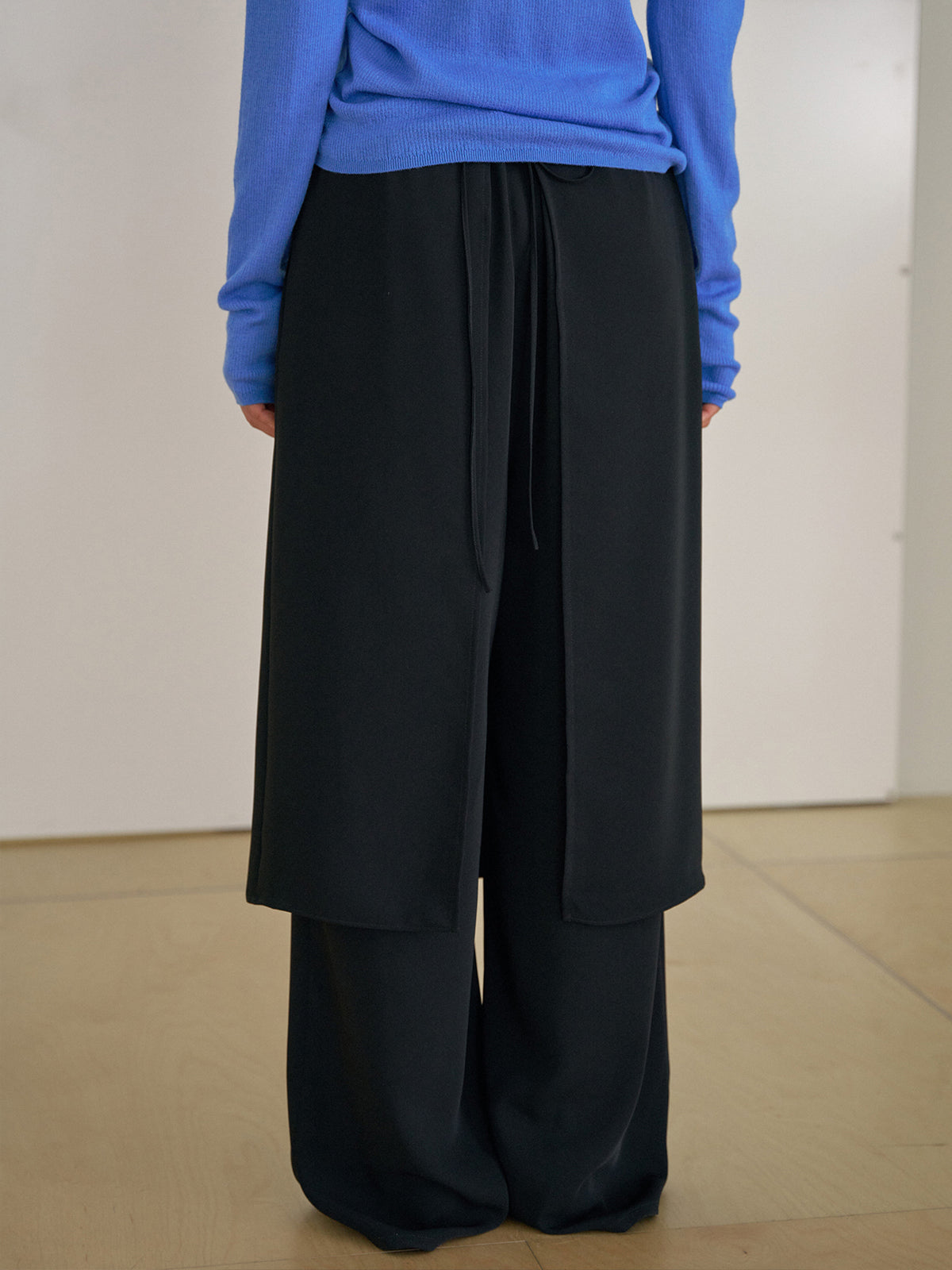 MARAN Skirt Overlay Pants - Black 商品画像17/21