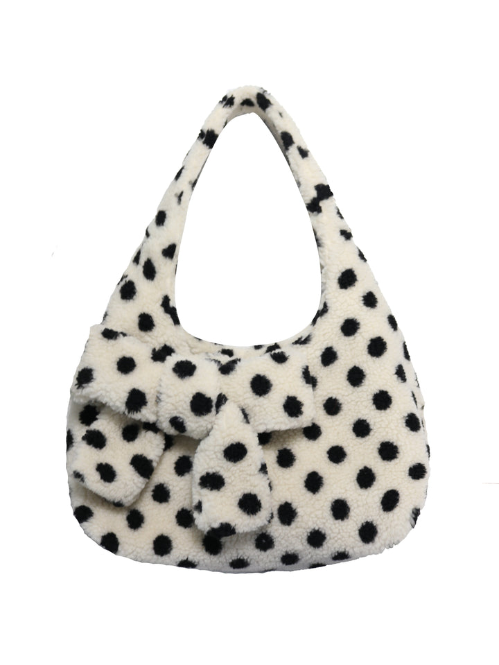 DOT FLUFFY SHOULDER BAG-DOT
