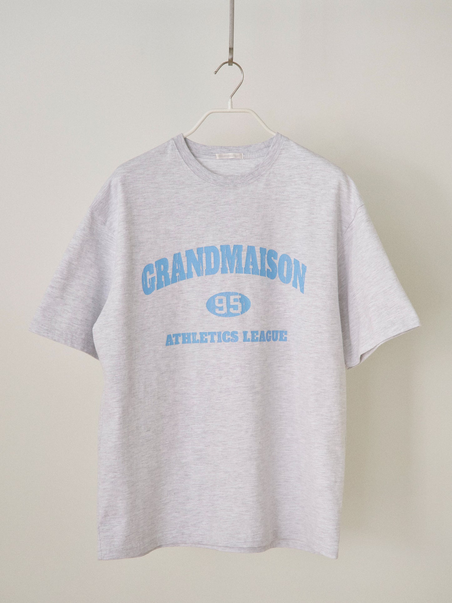Crack Lettering Short Sleeve - Light Gray