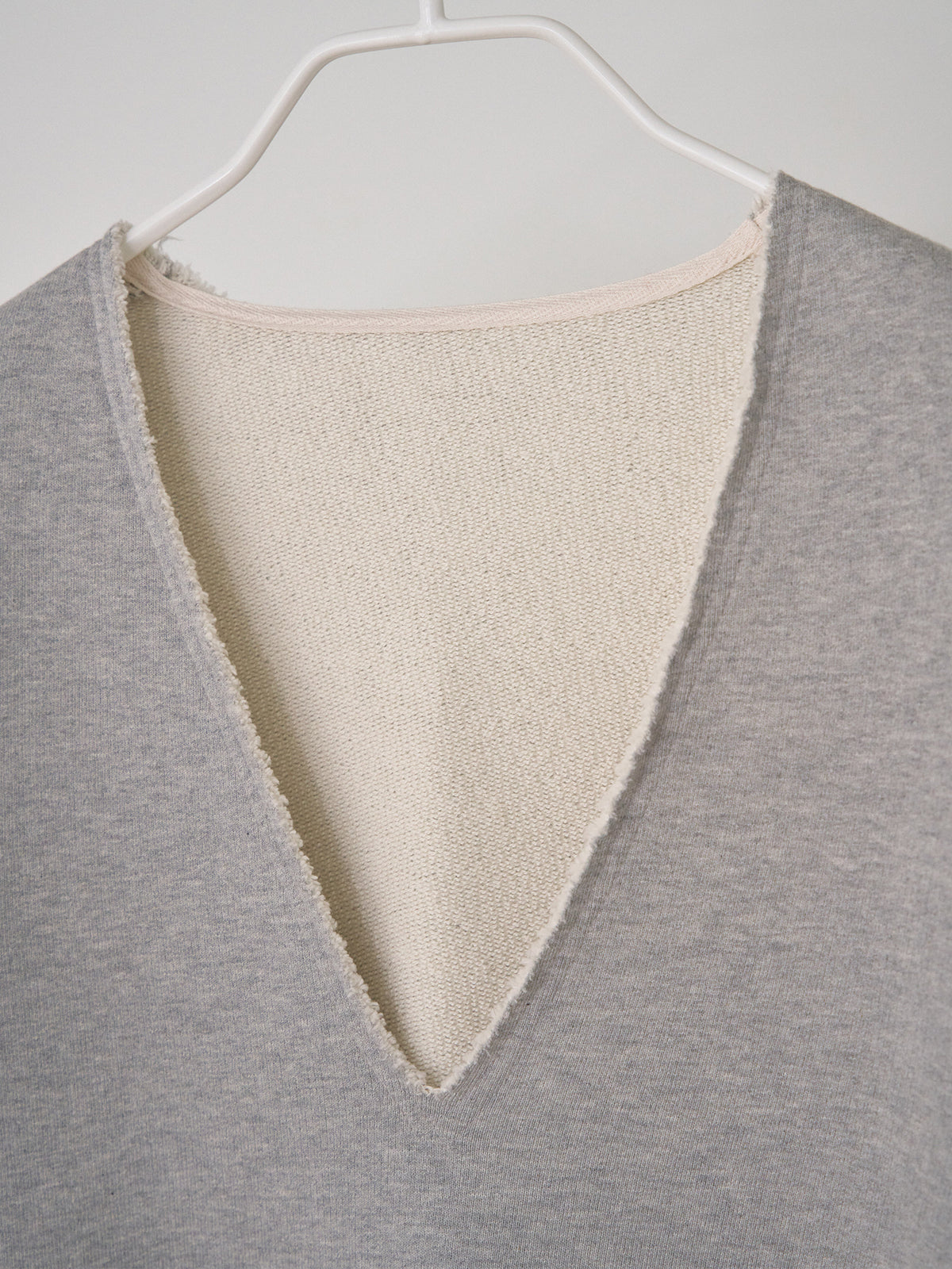Raw Edge Sweatshirt - Gray 7