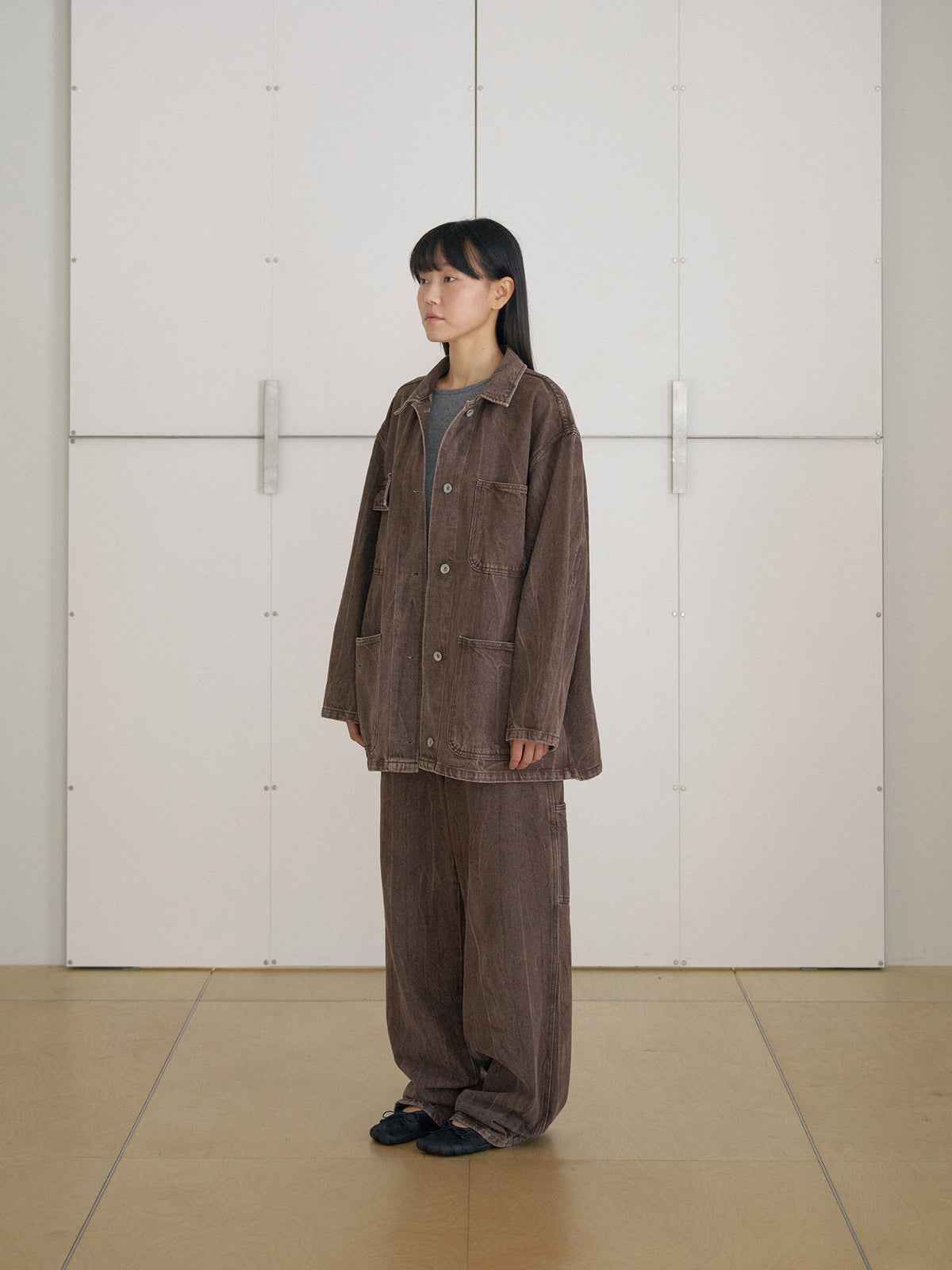 MARAN Brown Crack Coverall Jacket - Brown 商品画像15/21