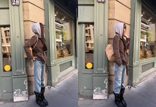Cotton Zip-up Hoodie