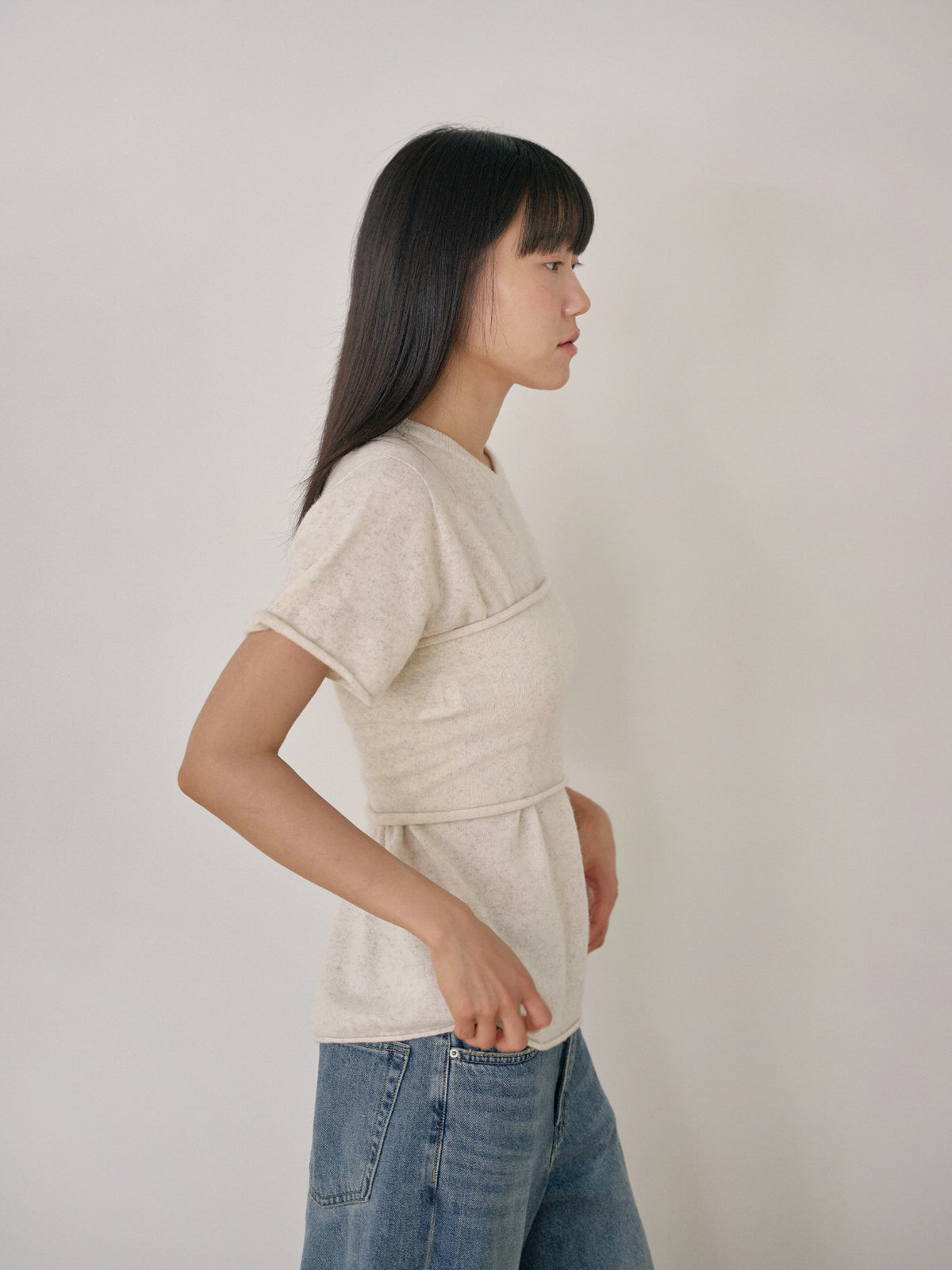 Cashmere Bustier - Oatmeal 6