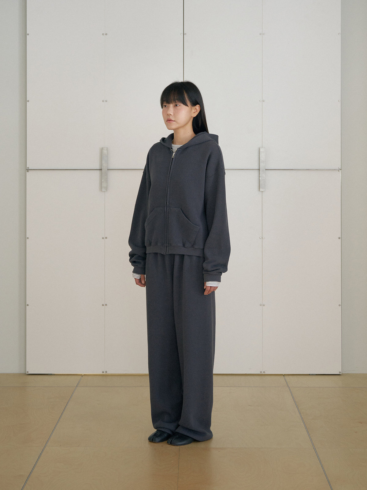 MARAN Current Waffle Sweatpants - Charcoal 商品画像13/19