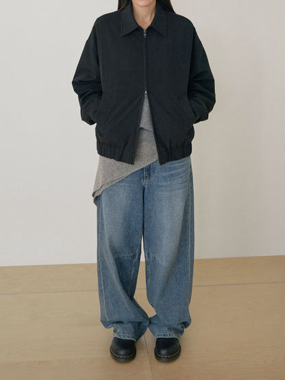 MARAN Washed Gabardine Blouson - Black 商品画像16/21