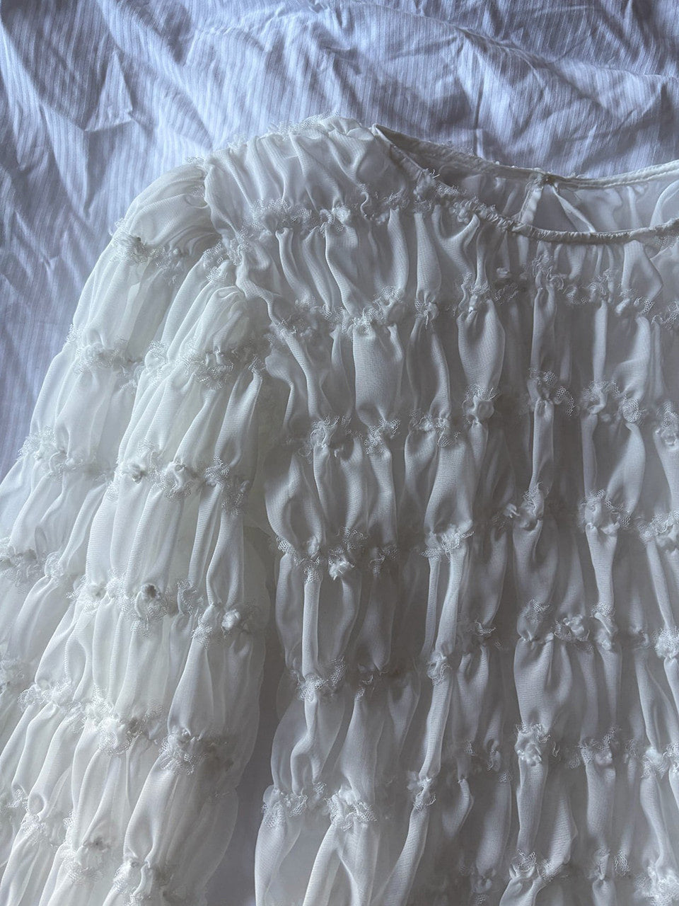 【A MA:DE】Honey Shirring blouse