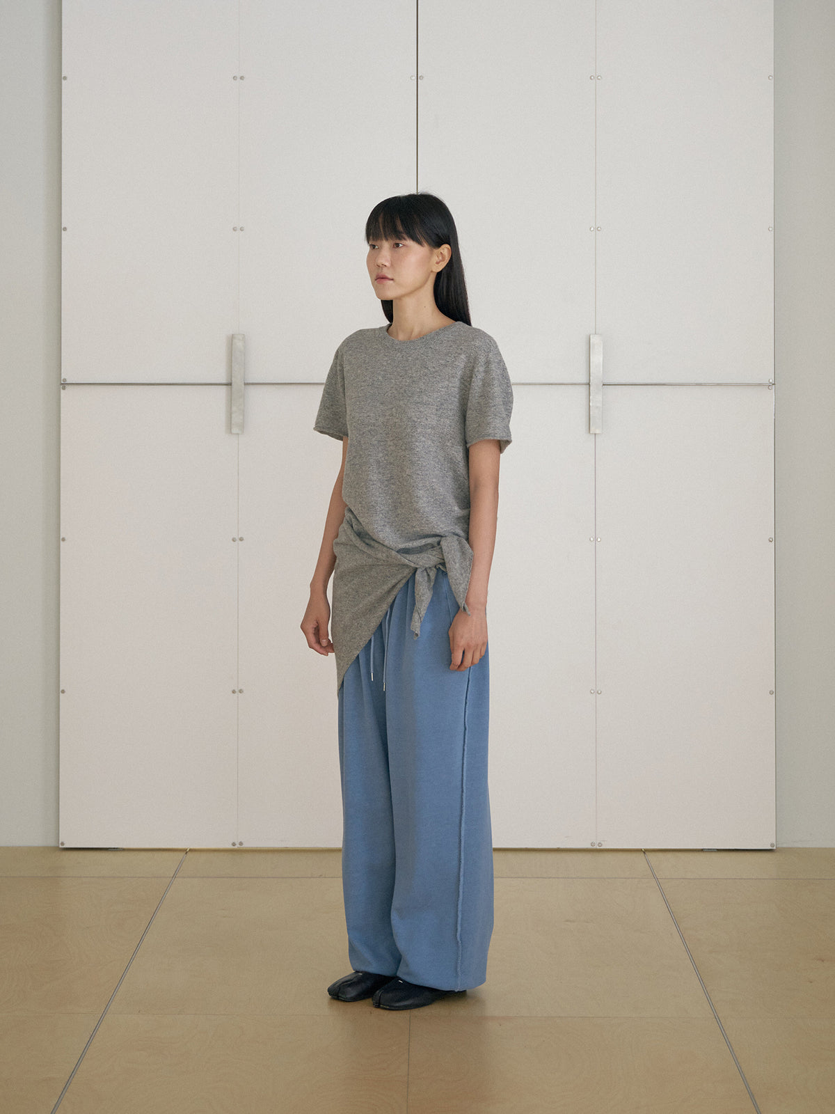 MARAN Cutoff Short Sleeve Pullover - Gray 商品画像19/21