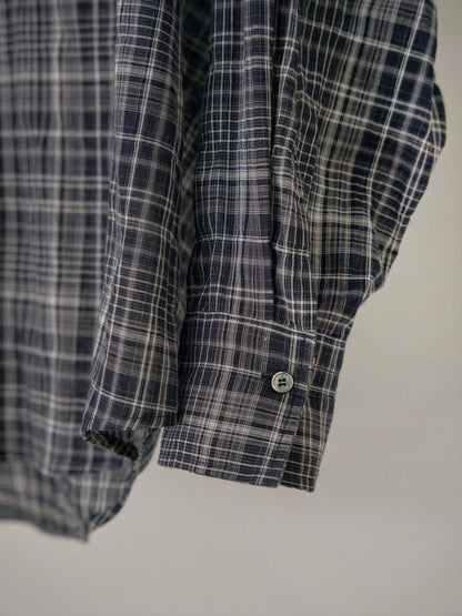 MARAN Check Wire Shirt - Navy 商品画像19/21