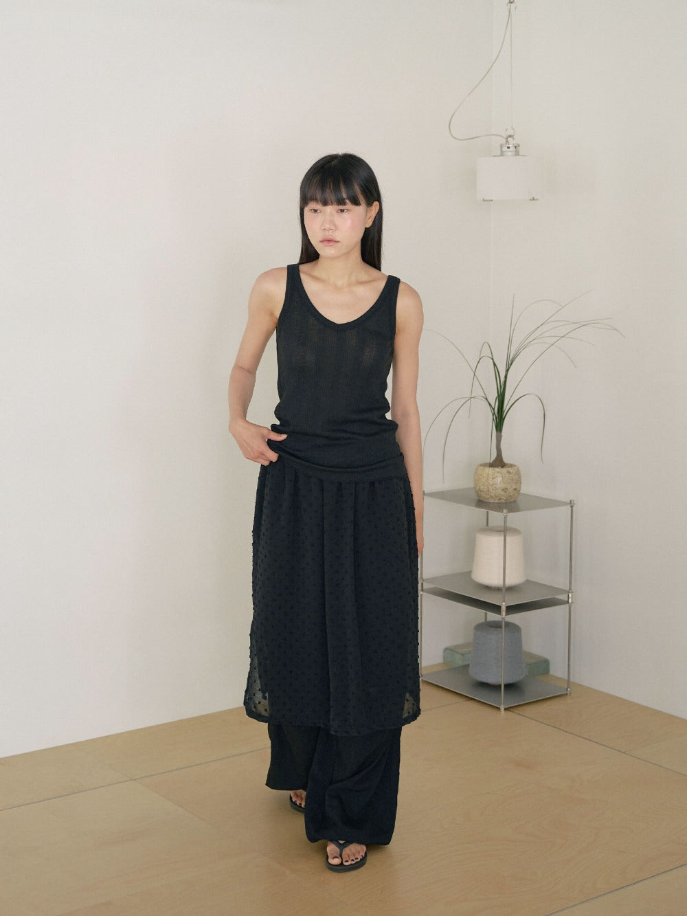 Summer V-neck Sleeveless - Black