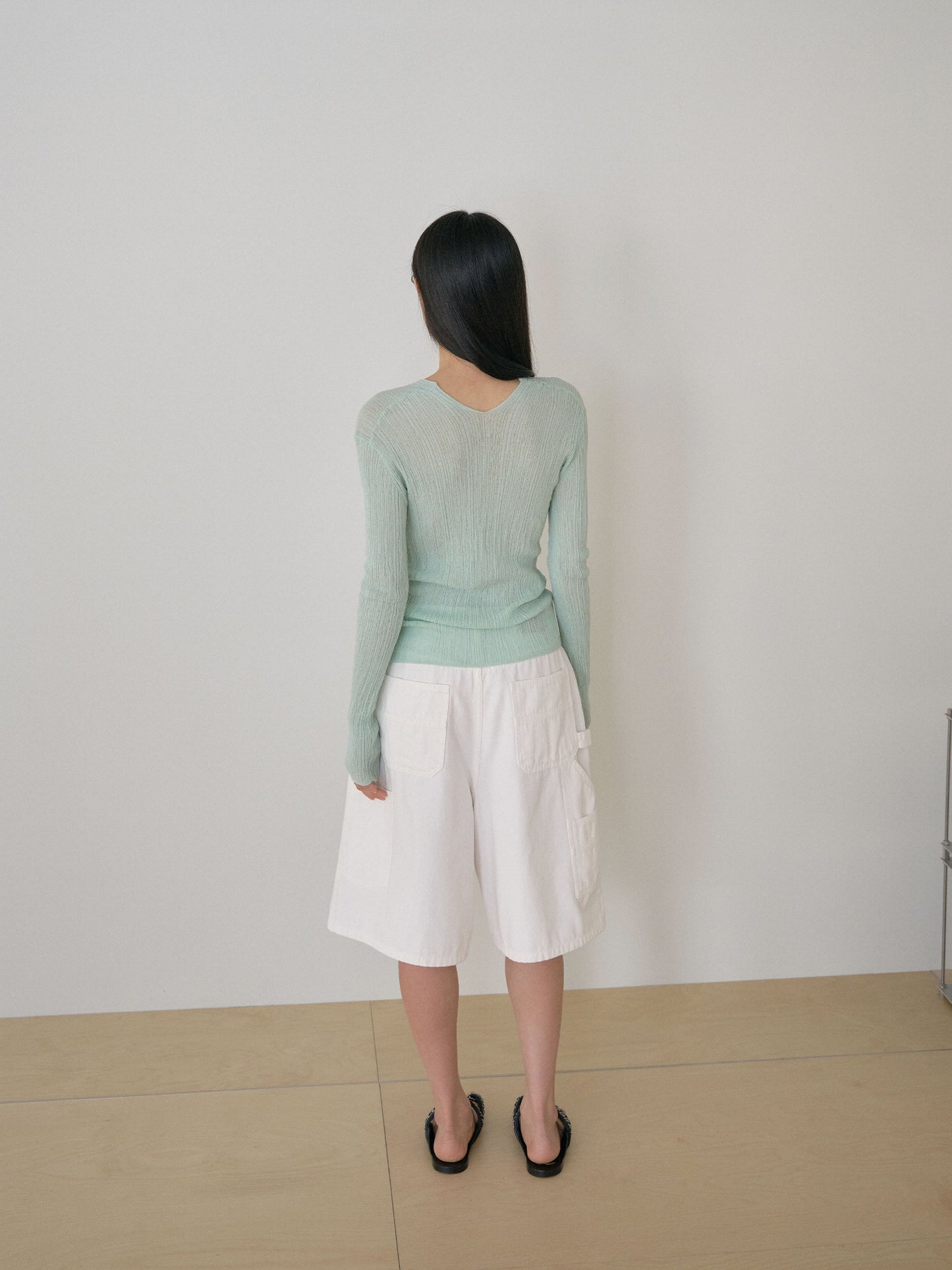 Oxford Work Half Pants - Ivory