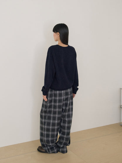 MARAN Side String Check Pants - Black 商品画像13/21