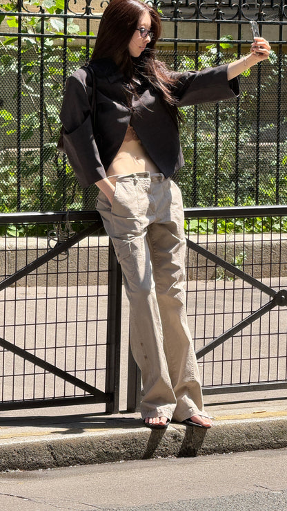 Cargo Roll-up Pants