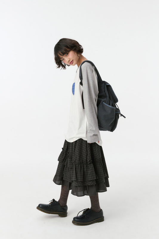 CONTRAST BACKPACK, CHARCOAL FLORAL