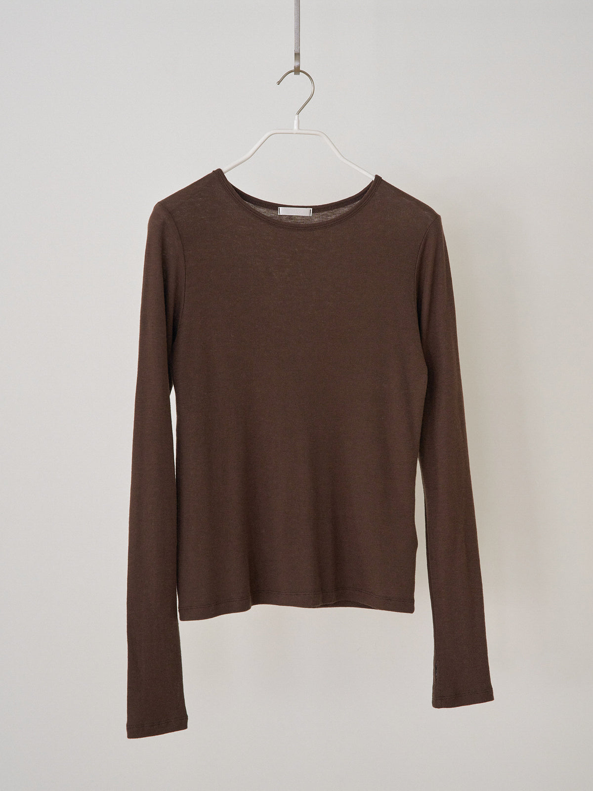 Finger Hole Long Sleeve - Brown 6