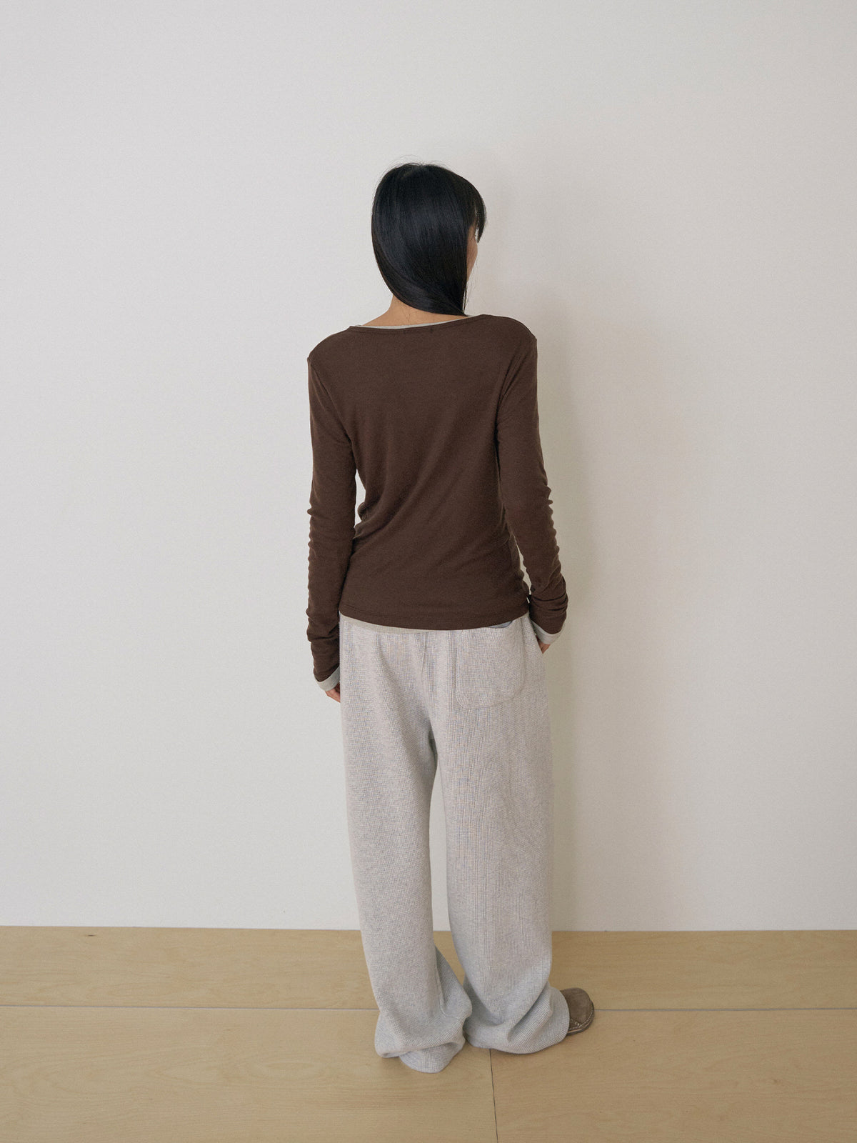 MARAN Finger Hole Long Sleeve - Brown 商品画像13/21